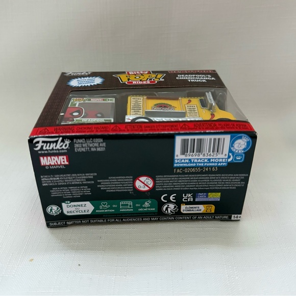 NEW 2024 Funko Bitty Pop Rides DEADPOOL'S CHIMICHANGA TRUCK Deadpool IN HAND - Picture 2 of 6